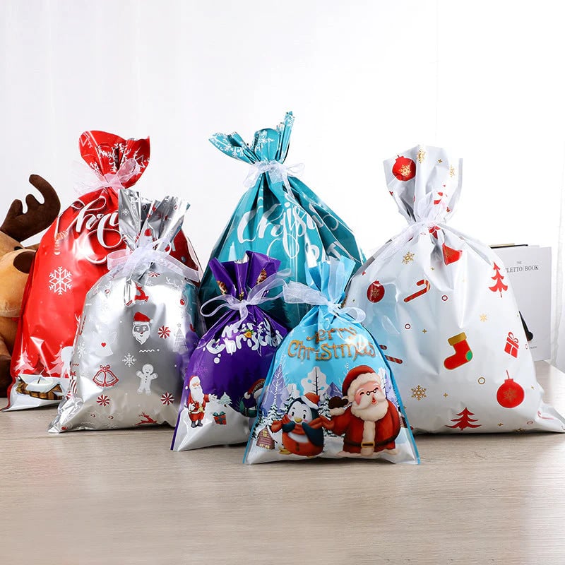 🏆Flash Sale⚡ 50K+ SOLD! MerryPouch Christmas Tie Gift Bag