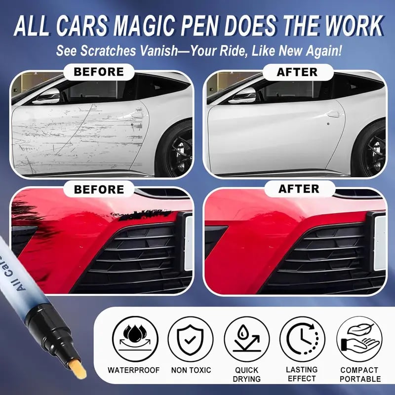 🚗✨ Magic Car Scratch Removal Pen – Instant Paint Repair & Shine 🛠️🍂