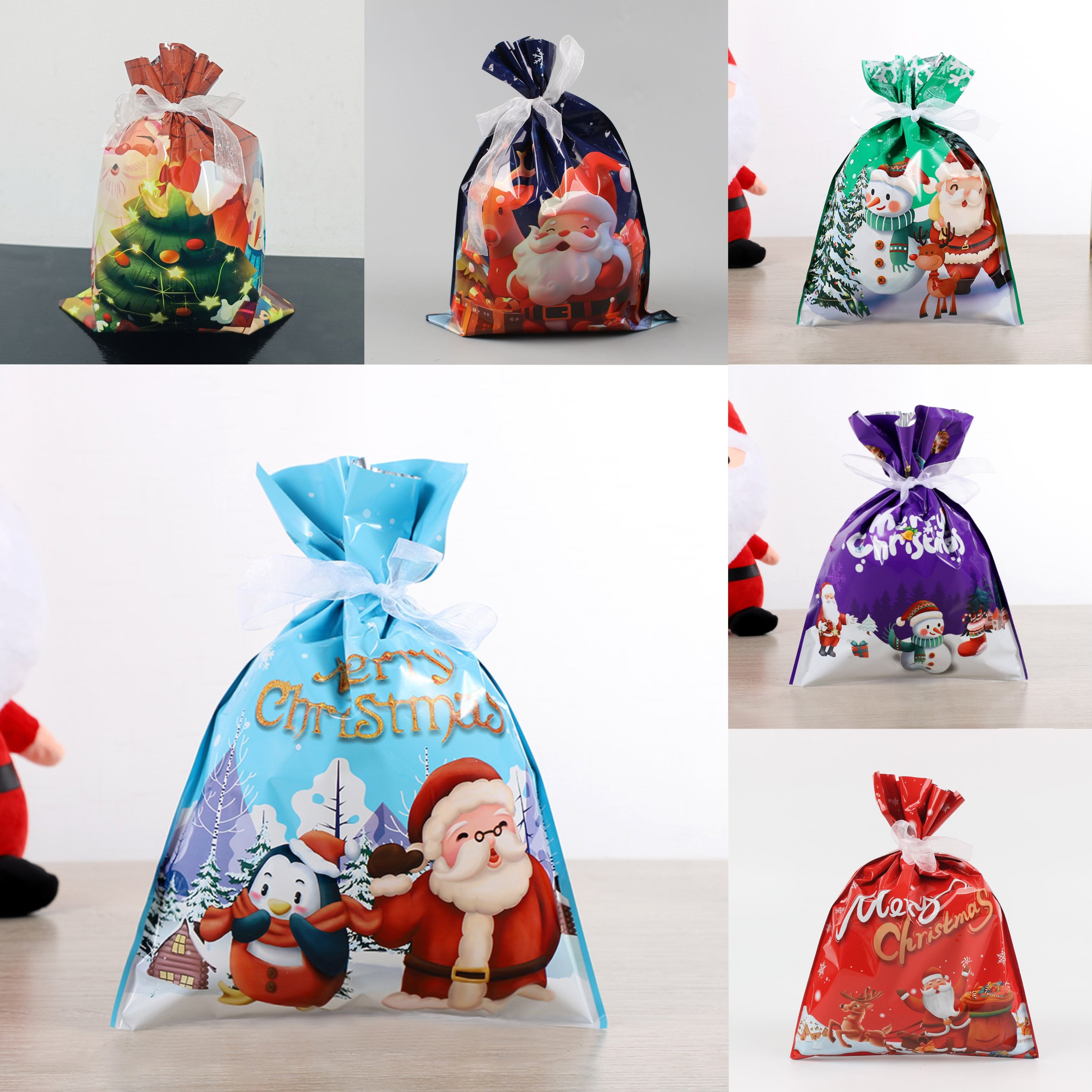 🏆Flash Sale⚡ 50K+ SOLD! MerryPouch Christmas Tie Gift Bag