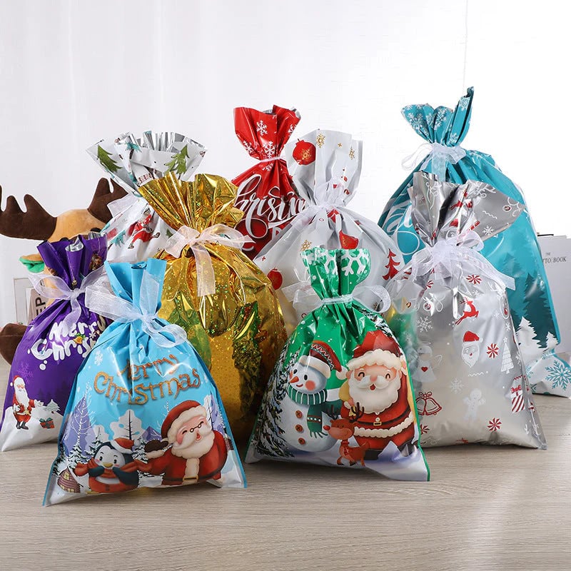 🏆Flash Sale⚡ 50K+ SOLD! MerryPouch Christmas Tie Gift Bag