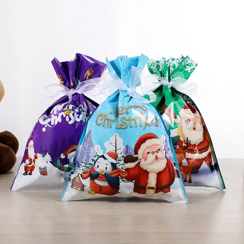 🏆Flash Sale⚡ 50K+ SOLD! MerryPouch Christmas Tie Gift Bag