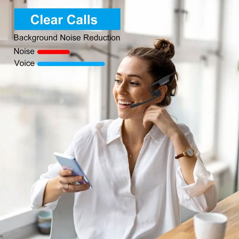 (🎁Last Day 49% OFF)🔥Open Air Conduction Wireless Bluetooth Translation Headset with Microphone